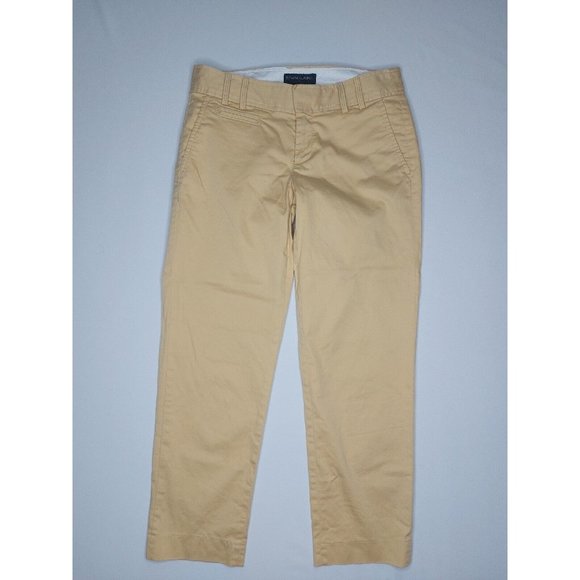 Banana Republic Pants - Banana Republic Cropped Chino Pants Womens Size 2 Yellow Sand